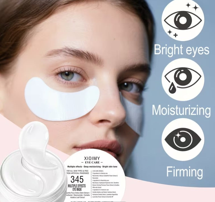 60pcs of 345 Niacinamide, Hyaluronic Acid, and Panthenol Eye Masks