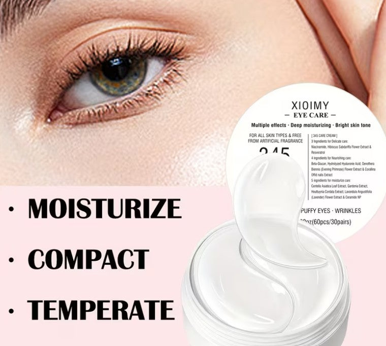 60pcs of 345 Niacinamide, Hyaluronic Acid, and Panthenol Eye Masks